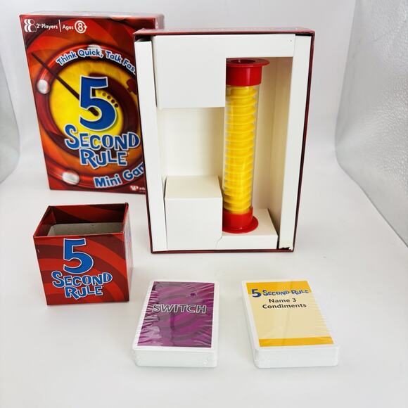 PlayMonster - 5 Second Rule Mini Game. New In Open Box. Sealed Cards. - Picture 10 of 11